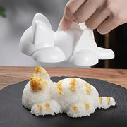 Creative Cat-Shaped Sushi Mold for DIY Sushi Making Kitchen Gadget