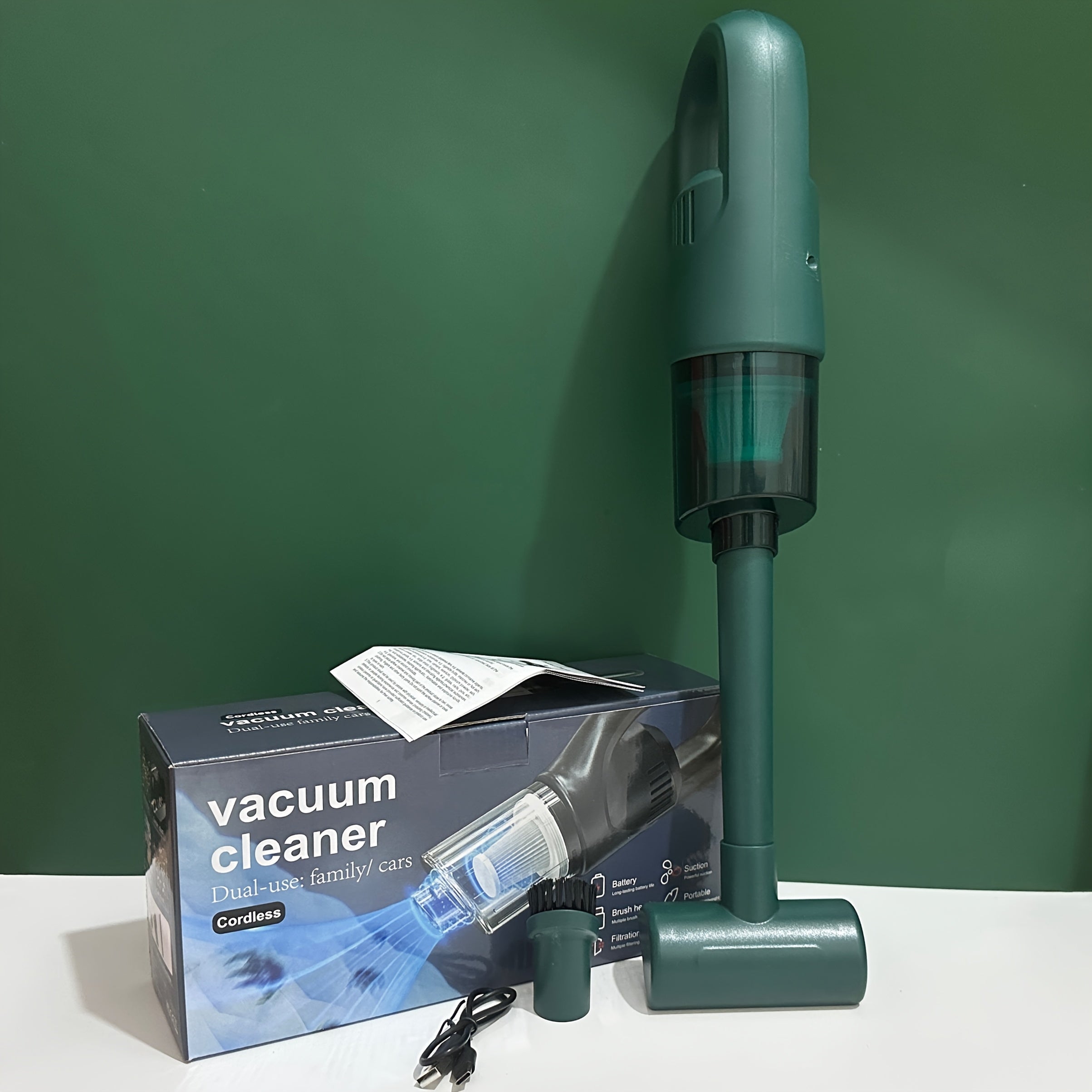 Cordless Handheld Vacuum Cleaner with Strong Suction Lightweight Portable for Home Car Use