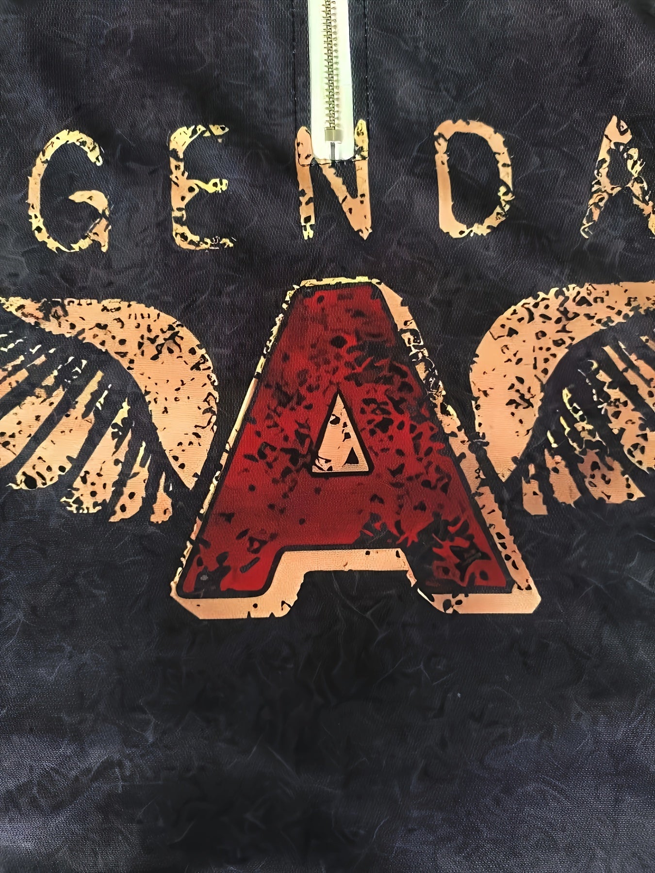 Erkaklar uchun tasodifiy uzun yengli ko'ylak, 3D "Legendary" qanotli A bosma, zip-up yelka, qulay polyester aralashmasi - bahor va kuz uchun ideal, katta o'lchamlar mavjud, mustahkam to'qilgan ko'ylak, KATTA O'LCHAM