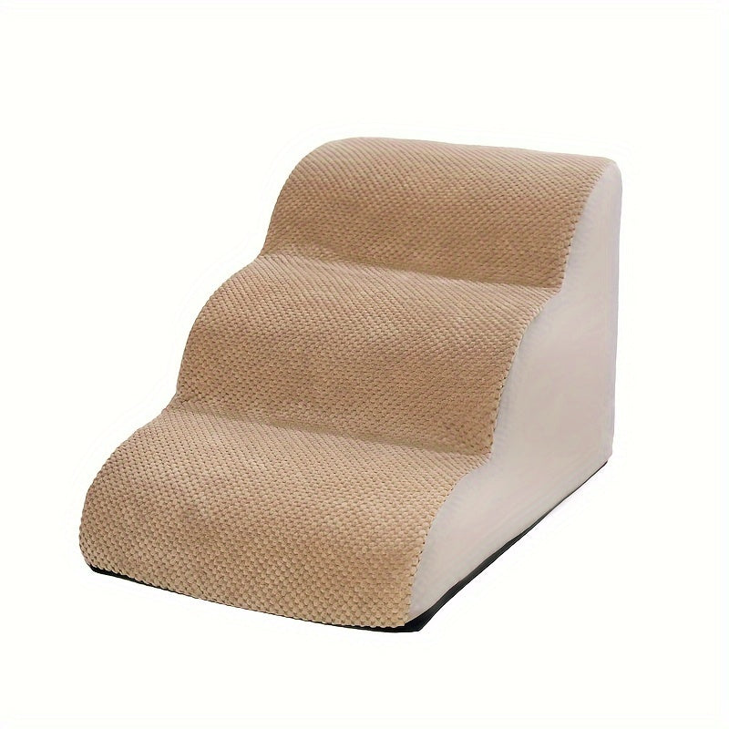 Изогнутый собачий трап для высоких кроватей и диванов, нескользящая моющаяся ткань, для маленьких и средних собак, внутренние ступеньки для домашних животных