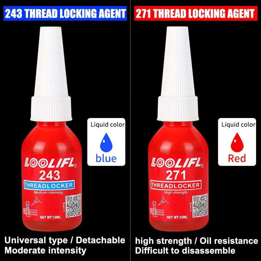 High Strength 10ml Screw Locking Adhesive for Metal High Temperature Vibration Resistant