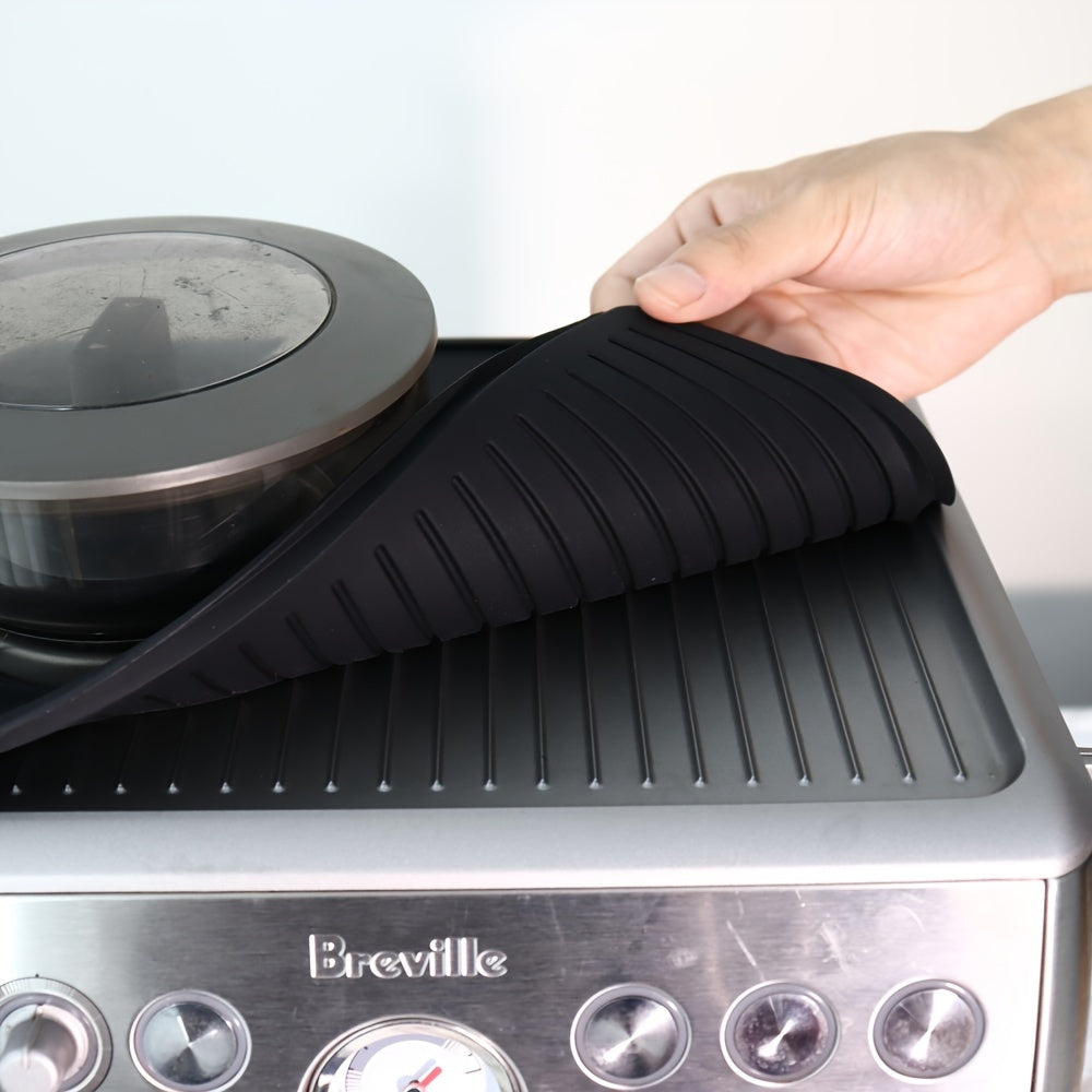 Silicone Espresso Tamping Mat Non-Slip Waterproof Heat Resistant Black Gray Coffee Machine Pad