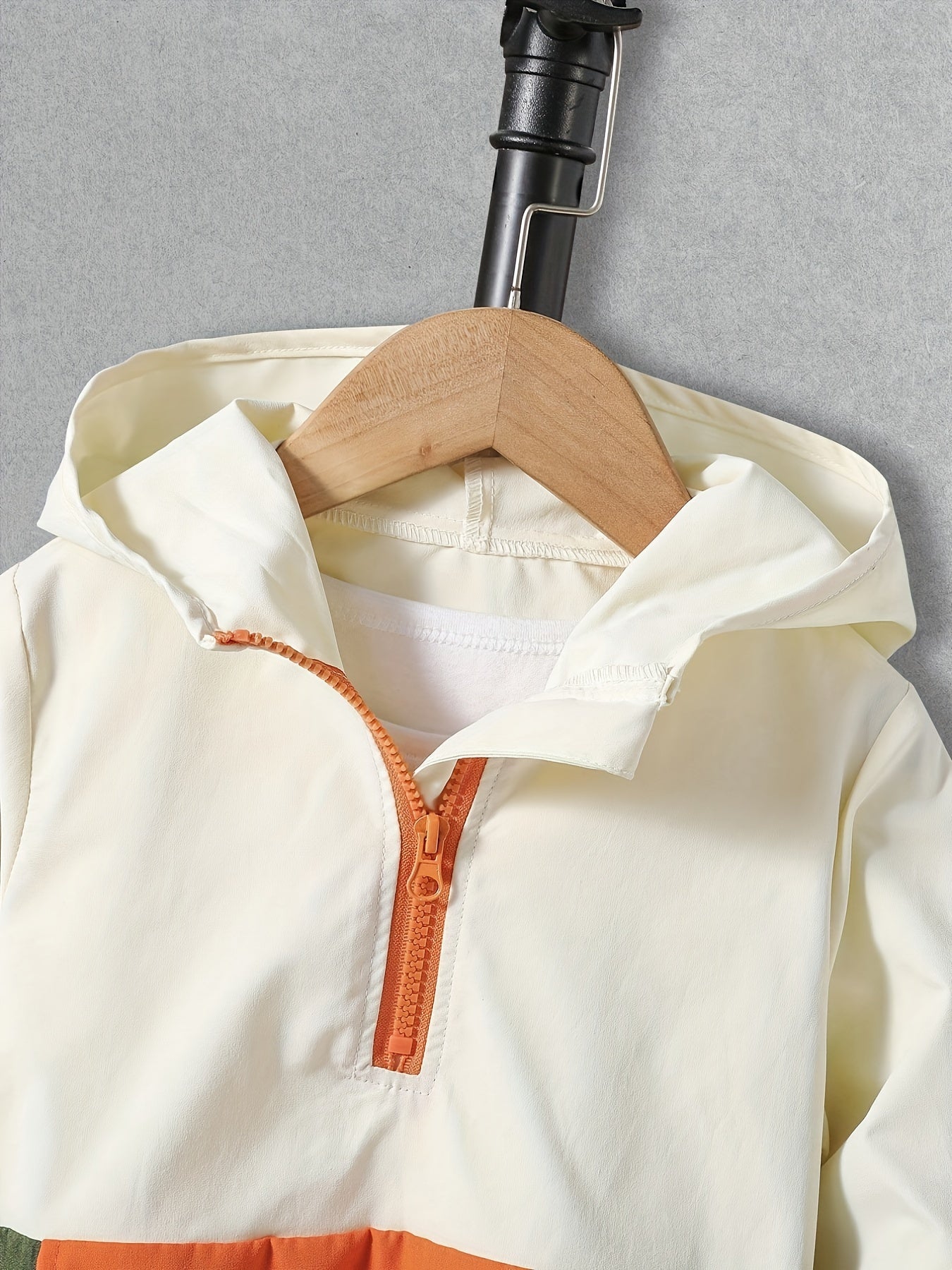 Kids Boys Spring Autumn Clothing Set Hooded Sweatshirt and Loose Work Pants Color Block