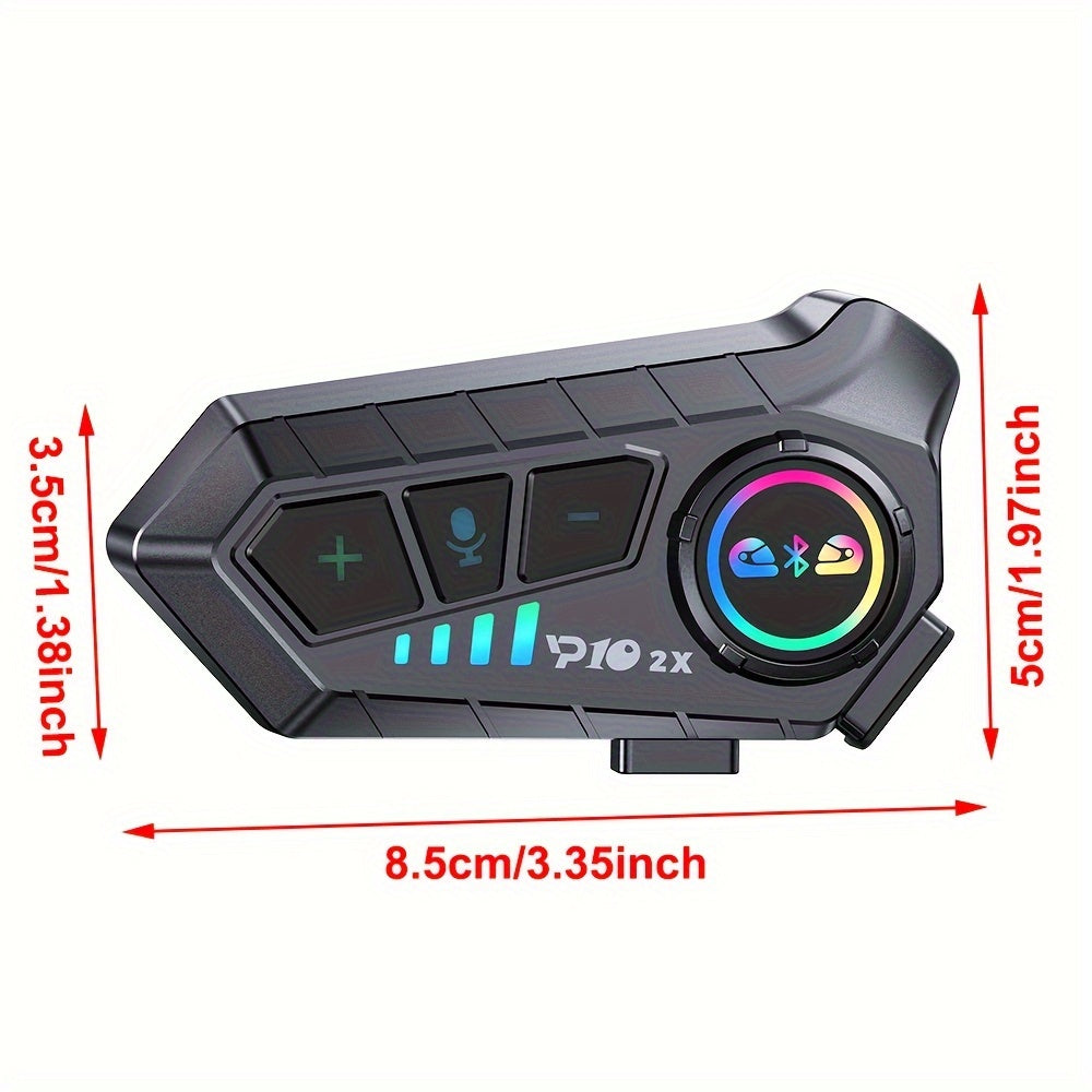 Ikki-in-bir mototsikl kask mikrofonu ikki kanalli aloqa uchun