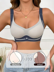 Women’s Wireless Bralette Tops 4-Pack Breathable Polyamide Elastane Solid Colors