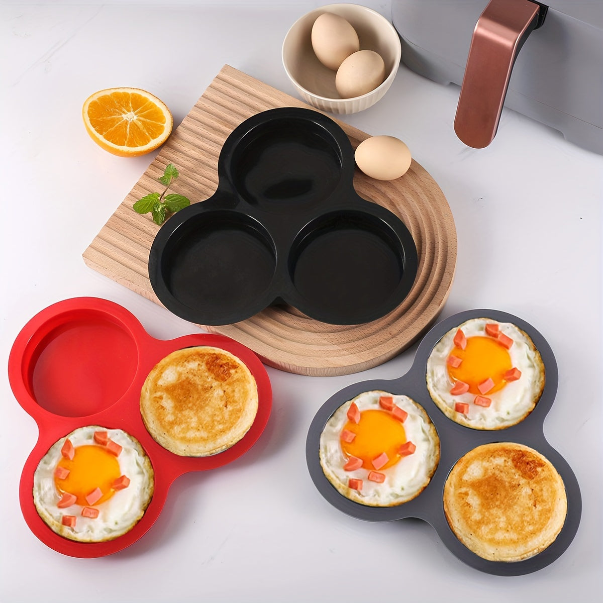 Air Fryer Egg Cooker and Cake Pan Set, Dishwasher Safe, Baking Tools