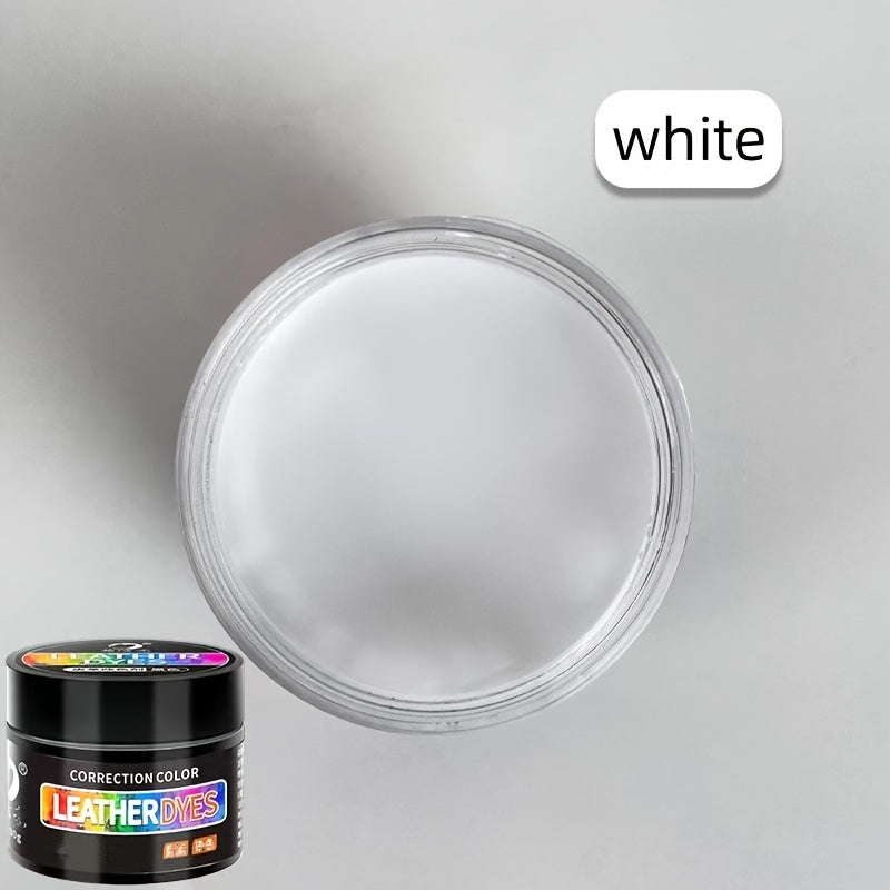 Crema de reparación de color de cuero 30g - Tinte restaurador para cuero para arañazos desvanecidos