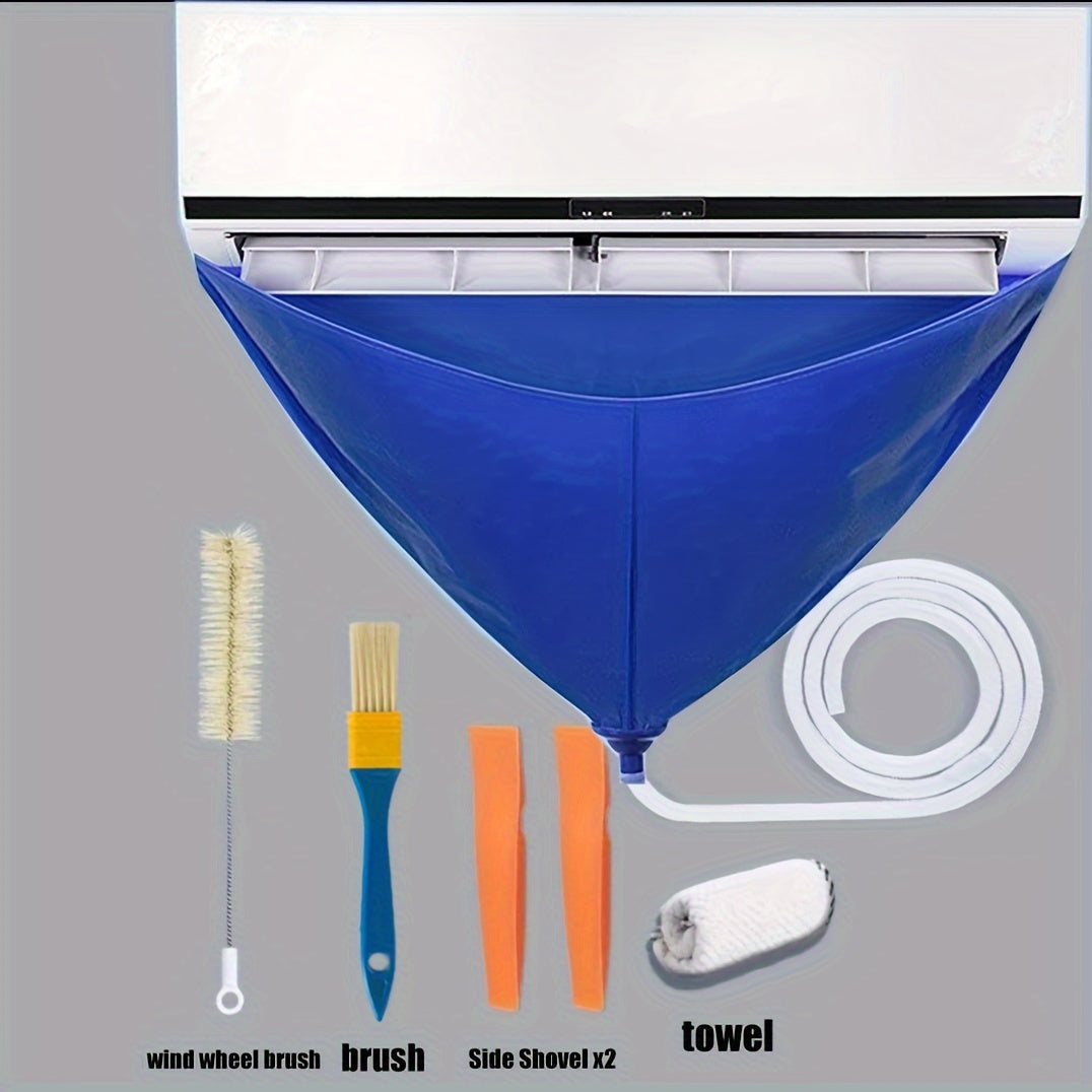 Reusable Plastic Air Conditioner Cleaning Bag 95cm with Drainage Tube