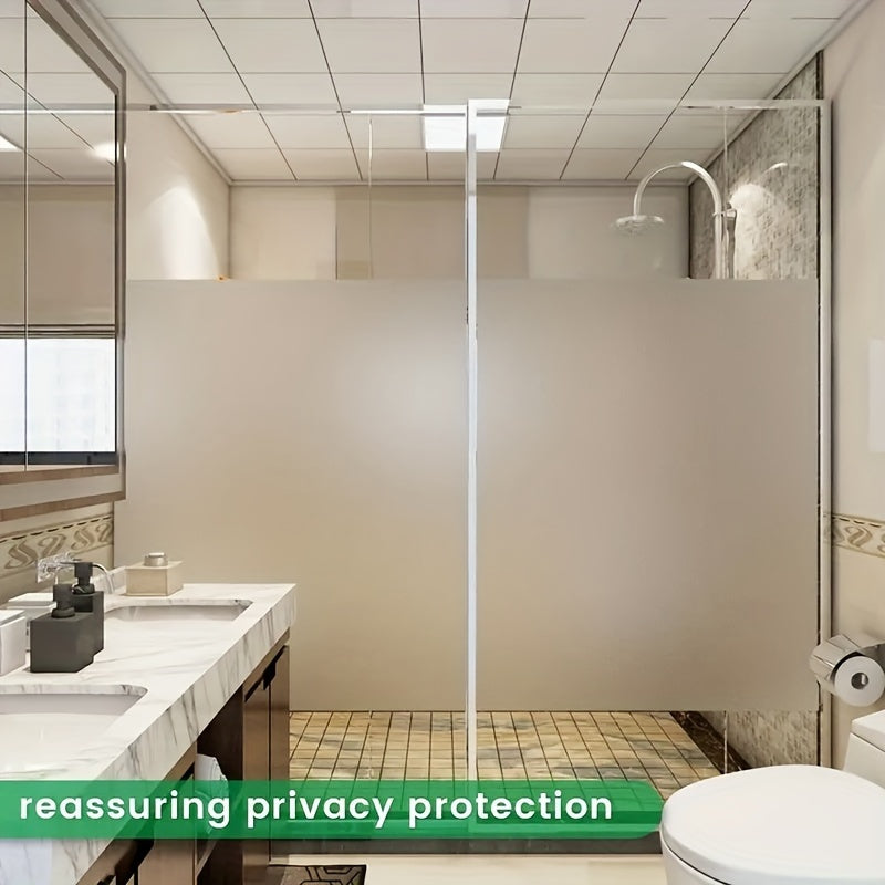 Frosted Glass Privacy Film UV Protection Heat Insulation Non-Adhesive for Home Office