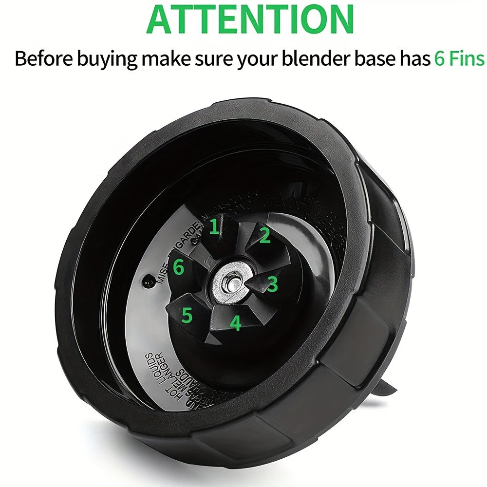 6-Blade Mixer Knife Holder for Auto IQ Blenders Kitchen Gadget