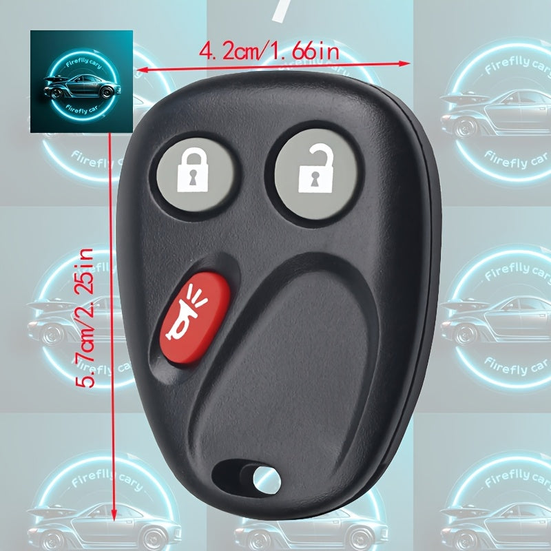 Keyless Entry Remote Fob Black Red White Buttons for Cars and SUVs
