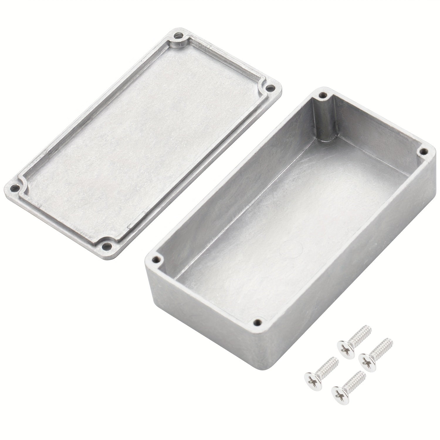 Caja de efectos para pedal de guitarra de aluminio sin terminar tamaño 1590B gris