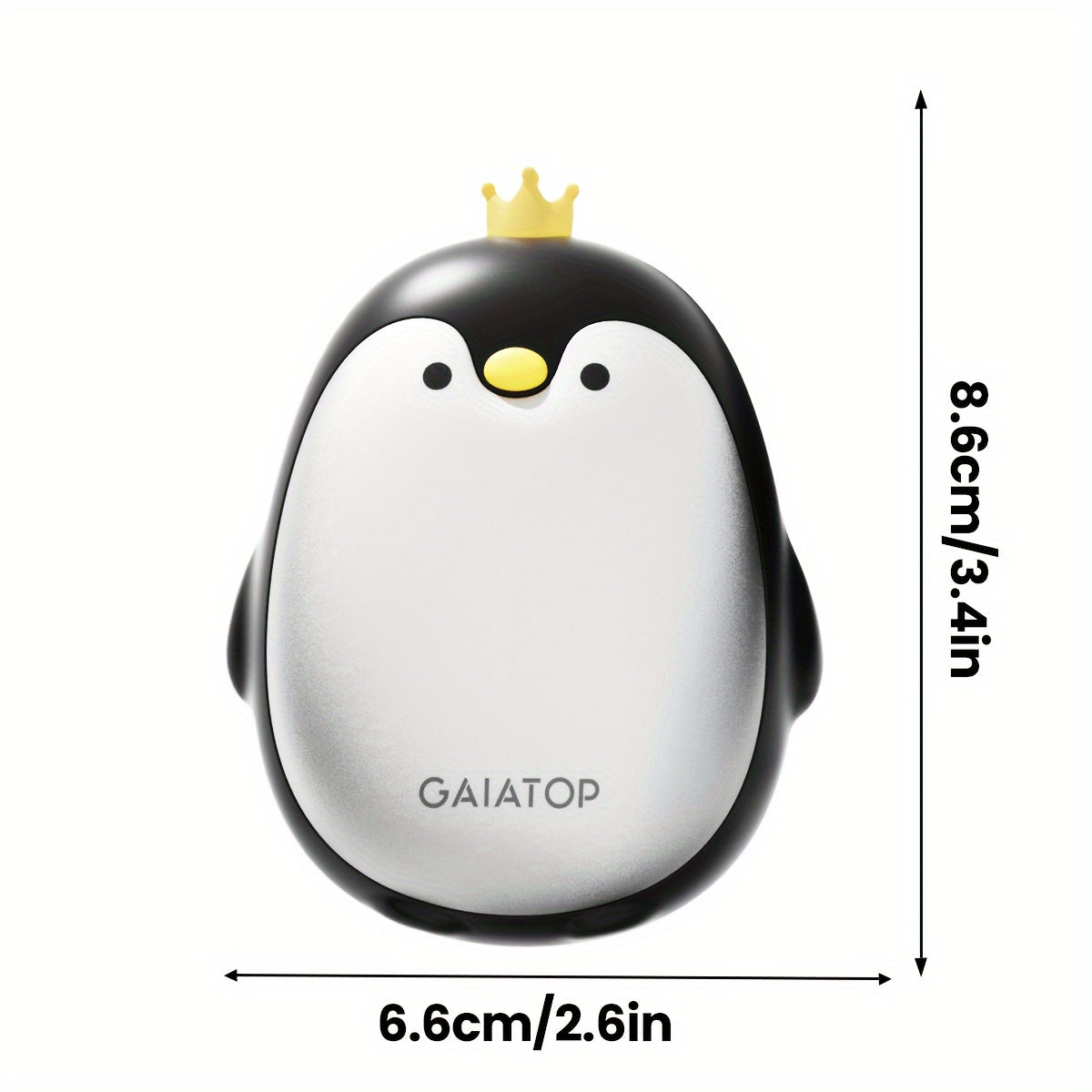 2pcs Rechargeable USB Penguin Hand Warmers Magnetic Portable for Kids