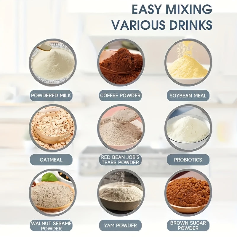 Auto Stirring Coffee Mug with Digital Temp Display USB Rechargeable Magnetic Mixer