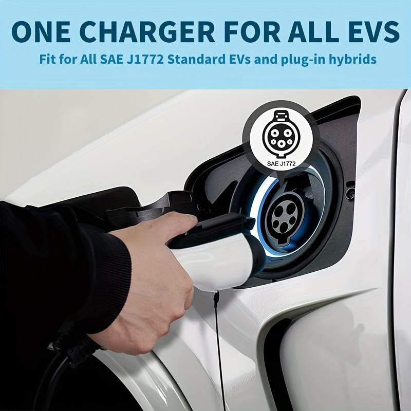 Cargador universal para vehículos eléctricos con cable de 5M, carga rápida AC, 16A