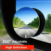 Car Safety Accessories 2pcs 360° Rotatable Blind Spot Mirrors for Vehicles