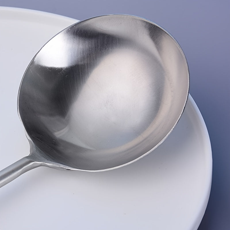 Set of 3 Stainless Steel Cooking Spoons Long Handles Stirring Serving Dishwasher Safe