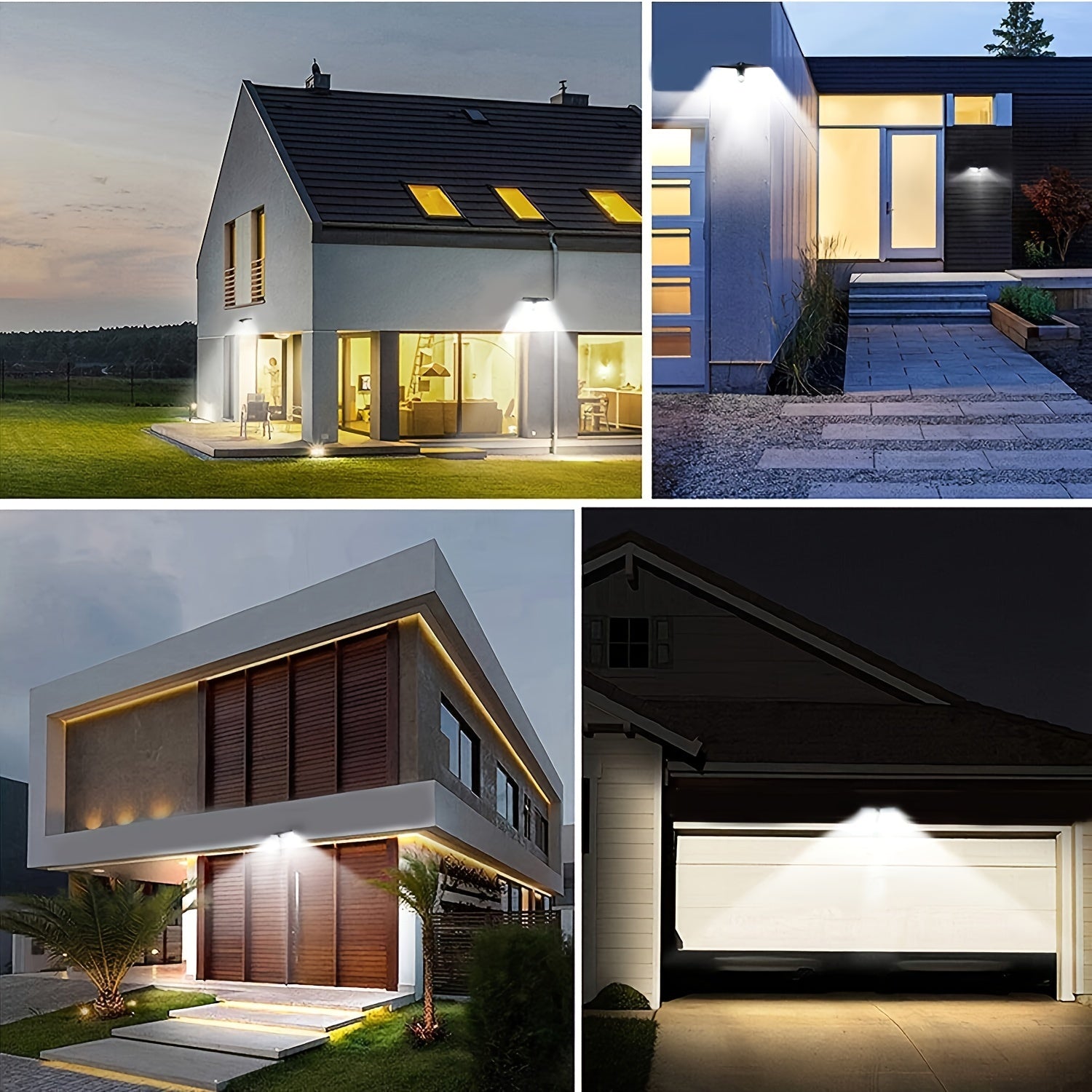 Solar Wall Light with Motion Sensor 20 LED Outdoor Security Garden Fence Garage