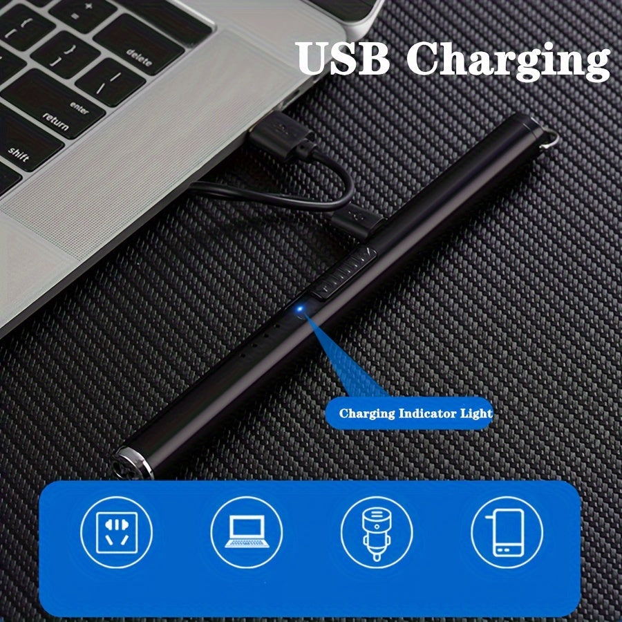 Qayta to'ldiriladigan elektr arc yondirg'ich, shamolsiz gaz pechka, sham, BBQ, sayohat, ochiq havoda foydalanish uchun