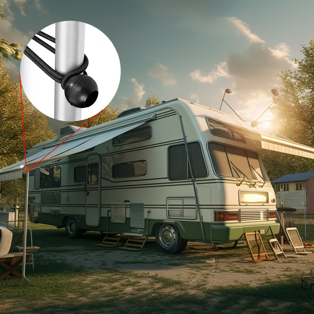 Paquete de 20/50 cordones elásticos de alta resistencia de 15.24cm, amarillos, para asegurar lonas, camping