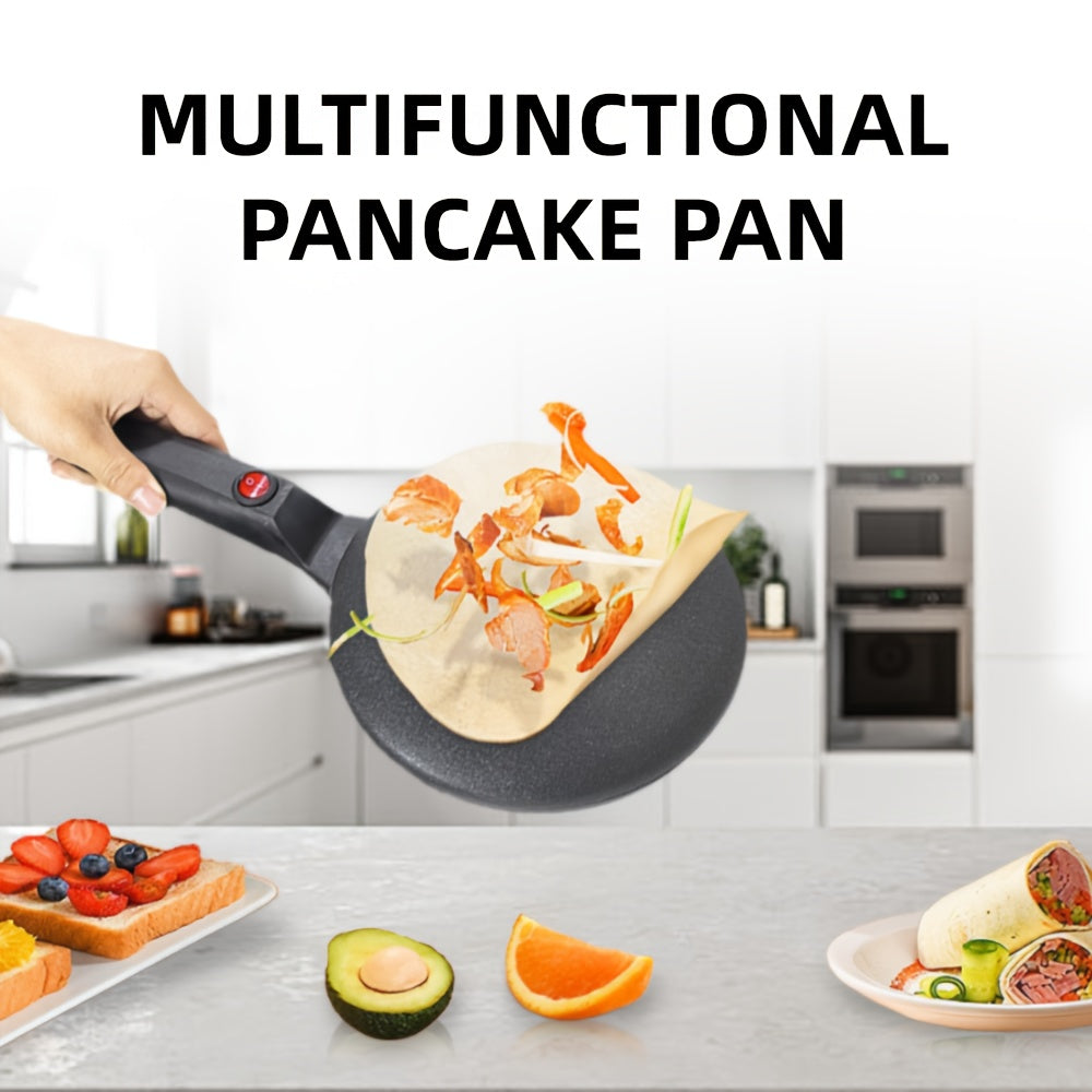 Non-stick qoplamali elektr pancake tayyorlash qurilmasi, tez va oson foydalaniladi.