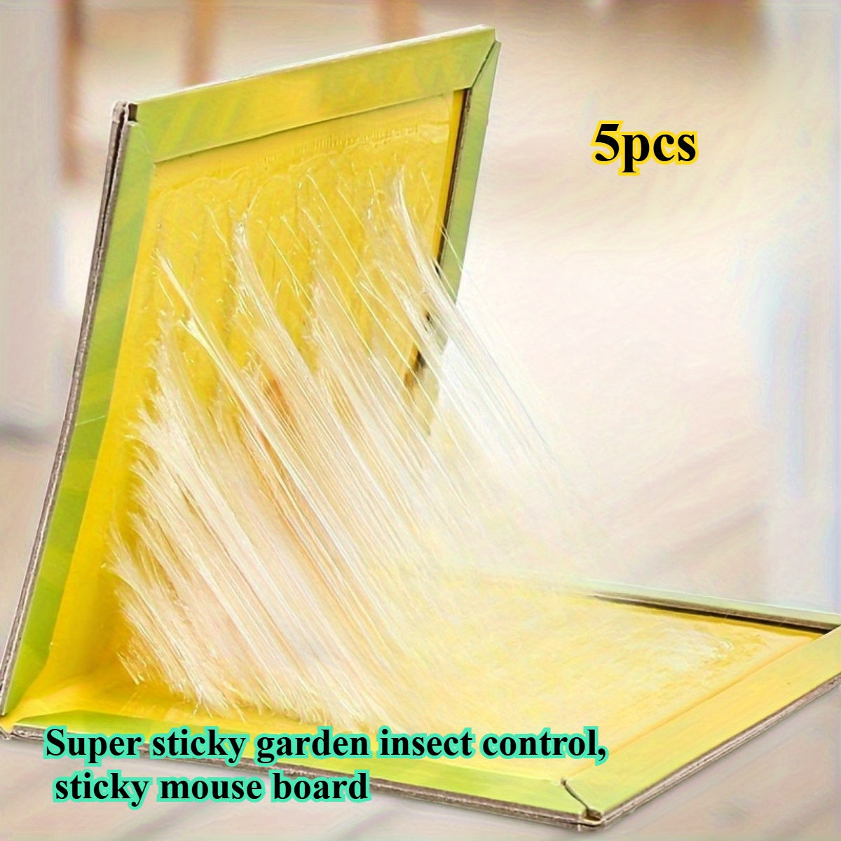 5pcs Non-Toxic Sticky Mouse Traps - Strong Adhesive Durable Invisible