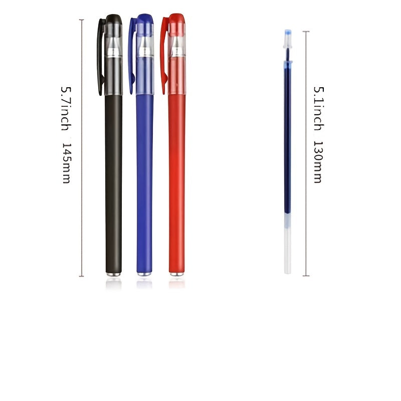 10-Piece Gel Pen Set for Students Office School Includes Red Black Water Carbon