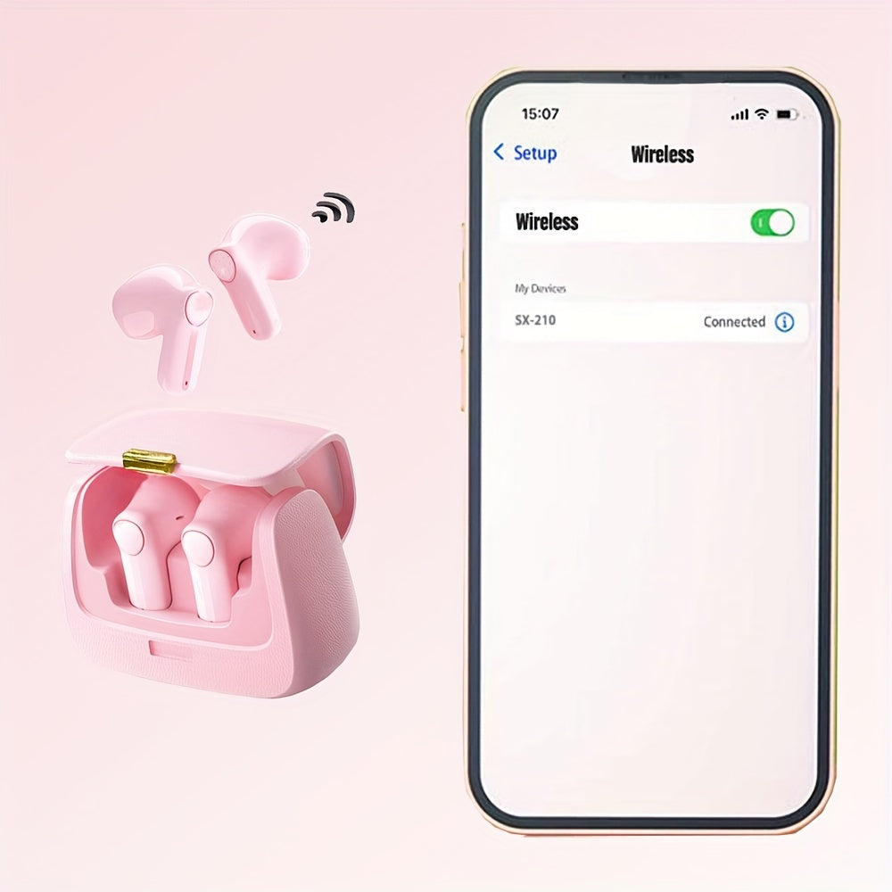 Handbag-Shaped Wireless Headphones ENC Noise Cancellation USB Type-C Microphone Rechargeable Lithium Polymer Battery Portable Cute Design