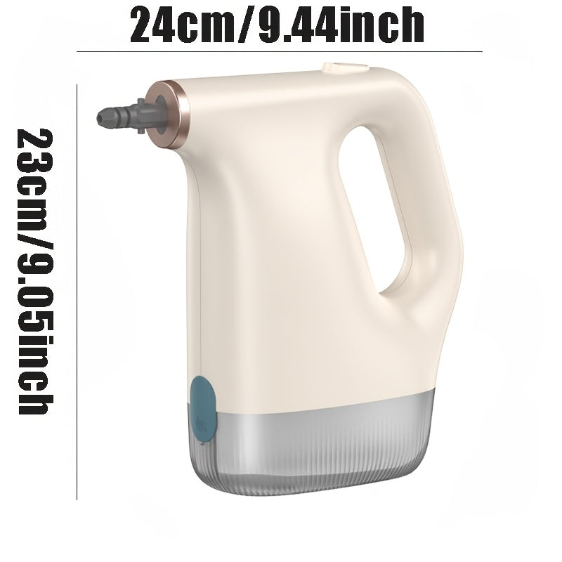 Qo'lga olinadigan bug' tozalagich, aksessuarlar bilan, ifloslik va yog'ni osonlik bilan olib tashlaydi. Yevropa standartidagi ulagich, 450ml hajm, batareya kerak emas.