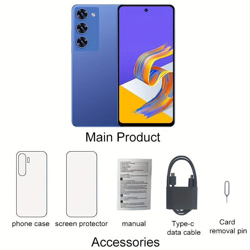 Смартфон Android 6,56 дюйма, дисплей 720p, 2 ГБ ОЗУ, 64 ГБ ПЗУ, Dual SIM, аккумулятор 3200 мАч