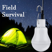 Solar-Powered LED Outdoor Light Bulb for Garden and Camping Energy Efficient Rechargeable Solar Panel