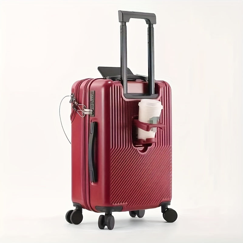 20-Inch Hard Shell Travel Luggage with Spinner Wheels and Combination Lock