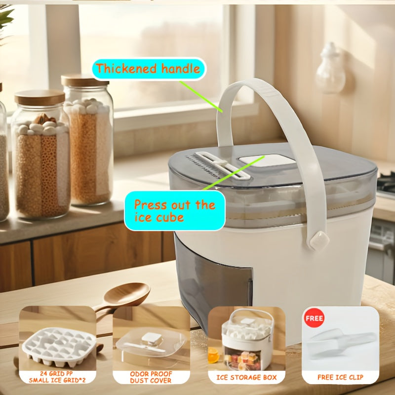 Home Ice Maker 50 Grid Portable Food Grade Plastic No Electricity Needed