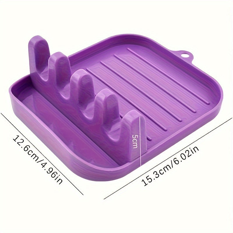 Juego de organizador de cocina con soporte para tapa sin goteo y estante para utensilios