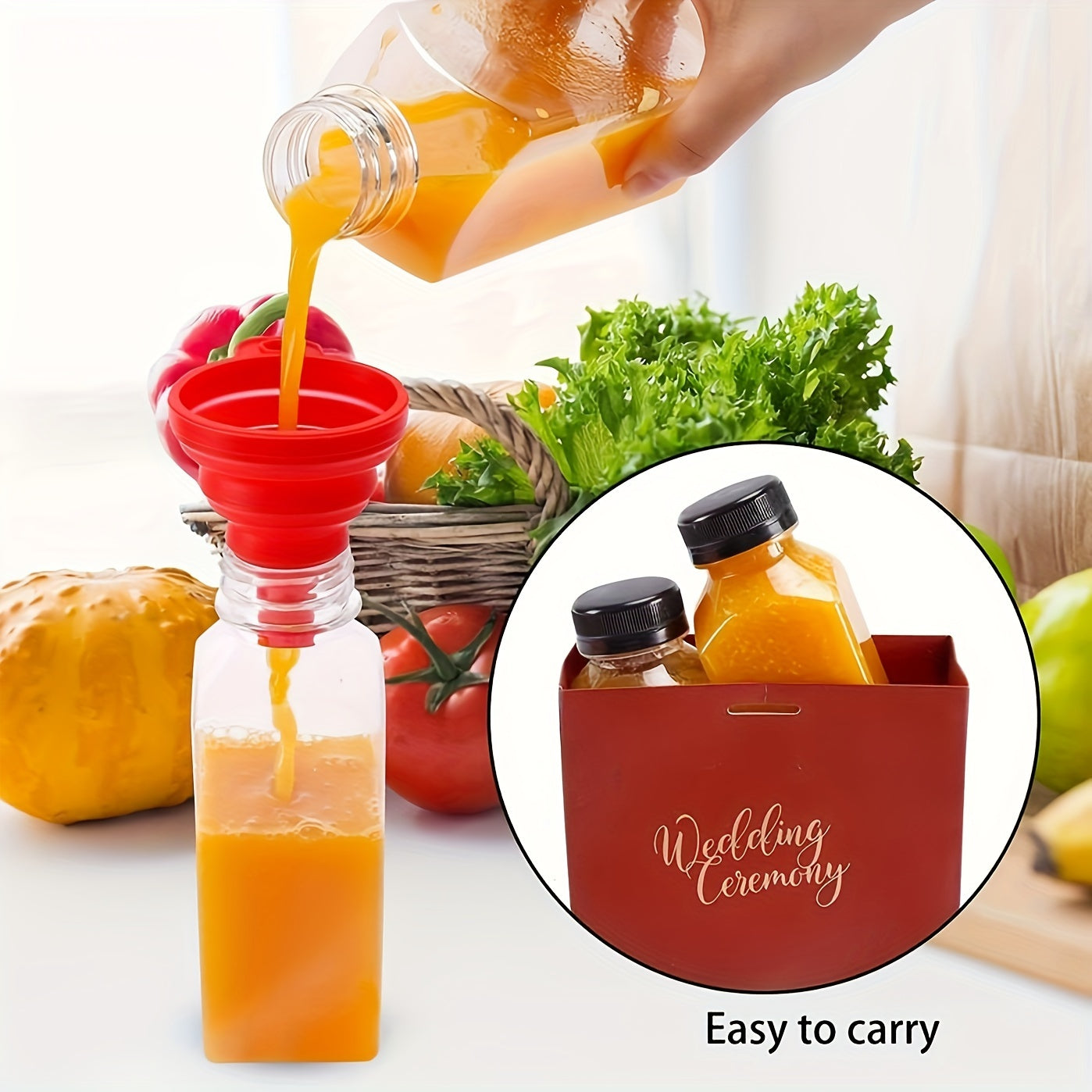 Leak-Proof Clear Plastic Juice Bottles for Juicing Smoothies Milk and Beverages 5/10 Pack