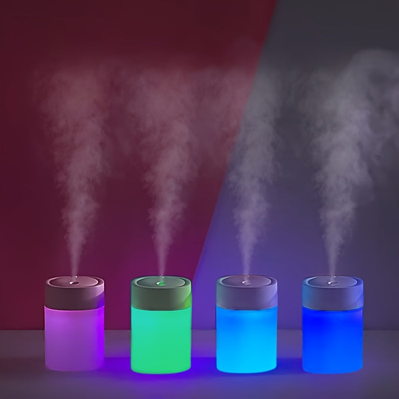 Portable USB Aromatherapy Humidifier with Color-Changing Night Light for Office Bedroom Car