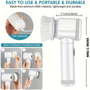 Qo'lga olinadigan elektr aylanuvchi tozalovchi, 5 ta almashtiriladigan bosh bilan, qayta zaryadlanadigan litiy batareya, USB zaryadlash, 1200mAh, hammom, yashash xonasi, yotoqxona va ochiq joylarni tozalash uchun ko'p komponentli quvvat tozalash vositasi.