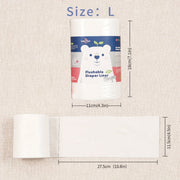 Set of 2 Bamboo Baby Diaper Liners Flushable Compostable Biodegradable