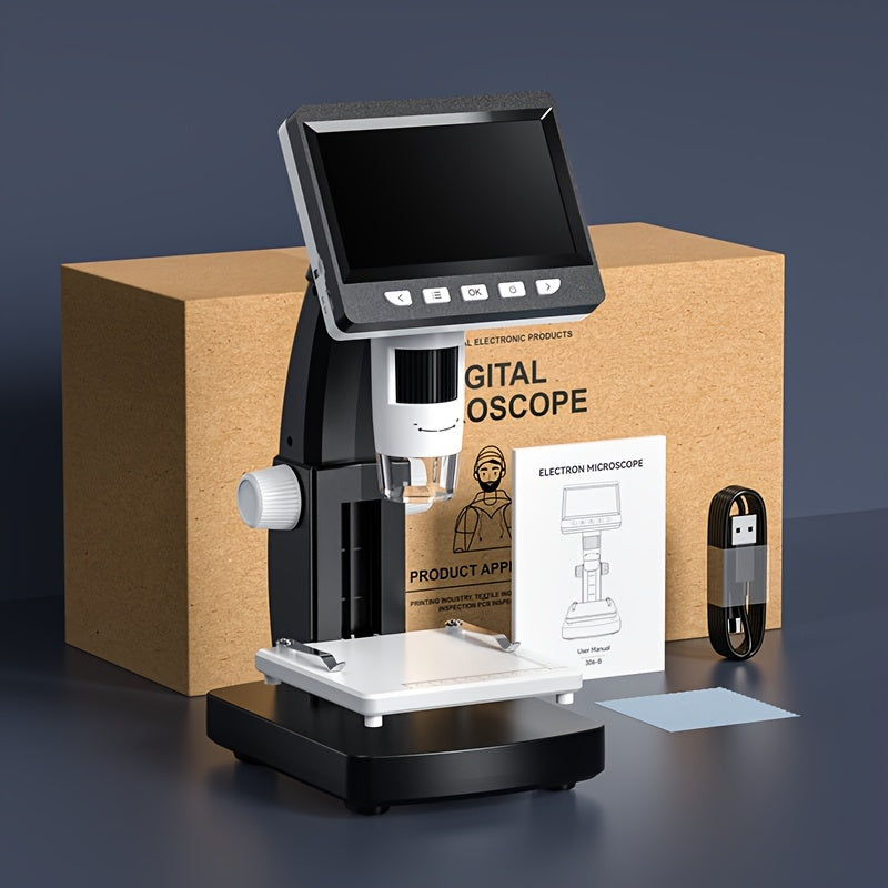 1 to'plam 1000X raqamli mikroskop 8 LED chiroq bilan haqiqiy tasvirni ko'rsatish uchun. Kompyuter mikroskopi yoki elektron biologik mikroskop sifatida ishlatilishi mumkin.