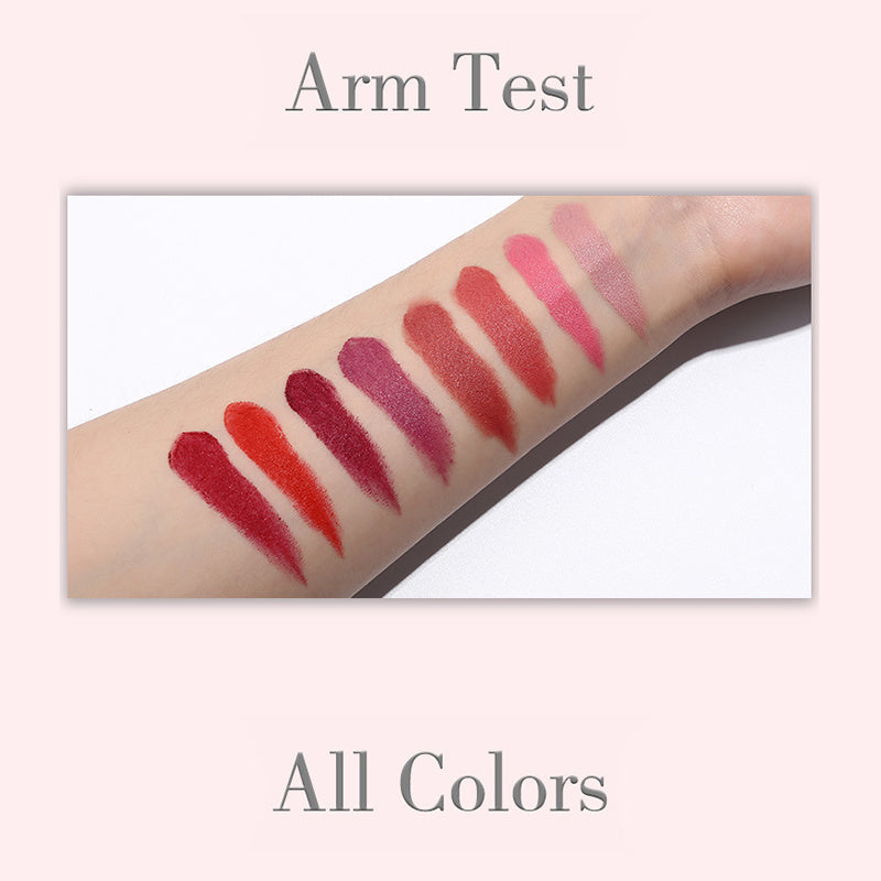 Women's Velvet Lipstick 8-Color Matte Silvery Tube Makeup