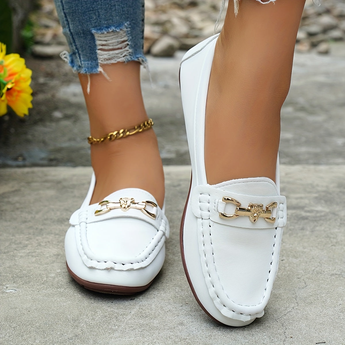 Women Casual Loafers Flat Slip-On Shoes Lightweight Moccasins for Outdoors