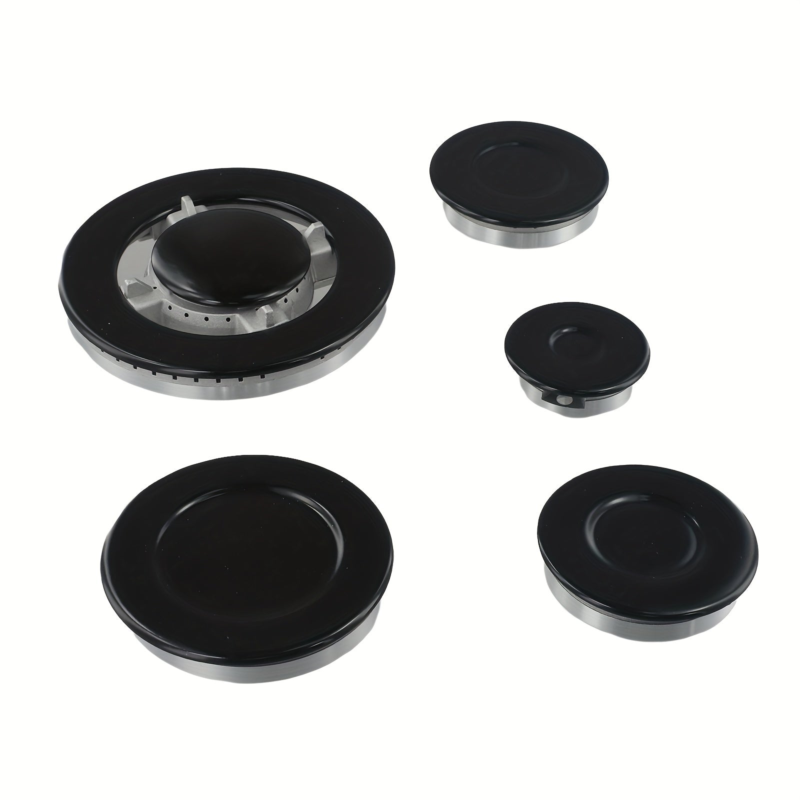 Набор диффузоров пламени для газовой плиты, 5 размеров 130/100/75/75/55 диаметр, 10 штук, чугун, алюминий