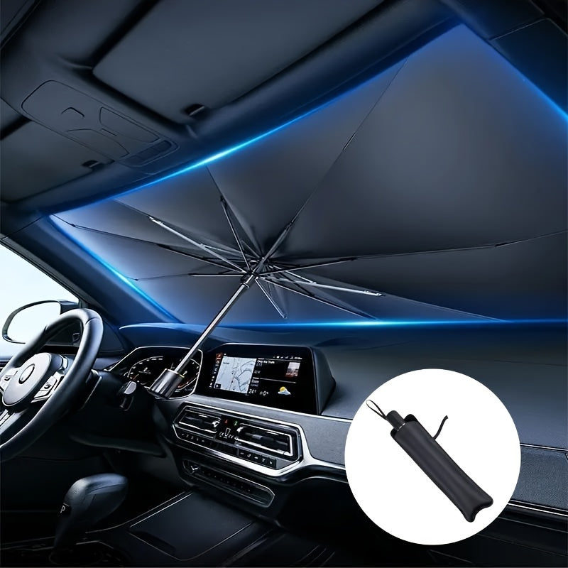 Avtomobil shisha oynasi quyosh nuri himoyasi yig'iladigan UV himoyali transport ichki sovutish uchun moslashuvchan