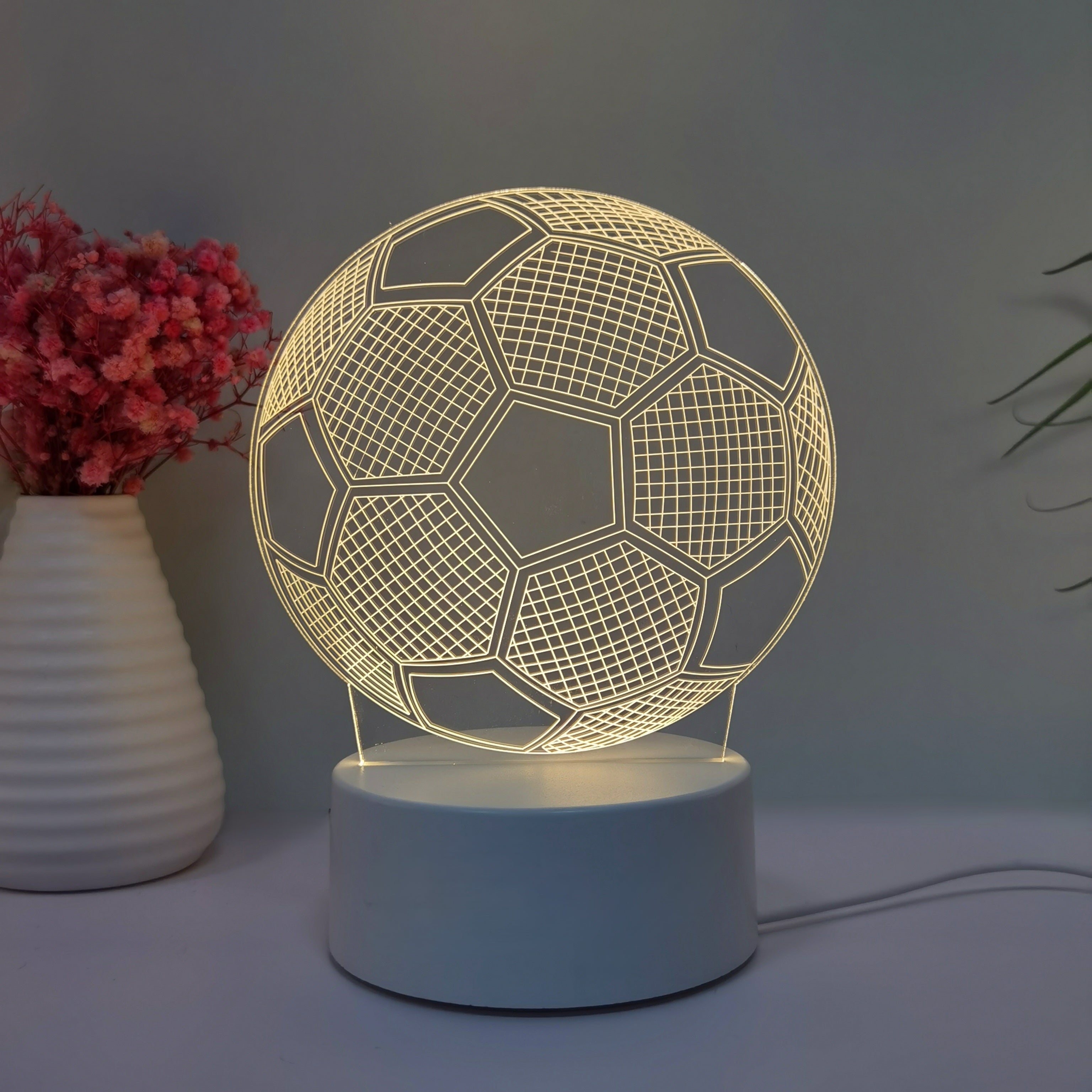 3D LED Night Light for Football Fans USB Touch Control Sports Gift