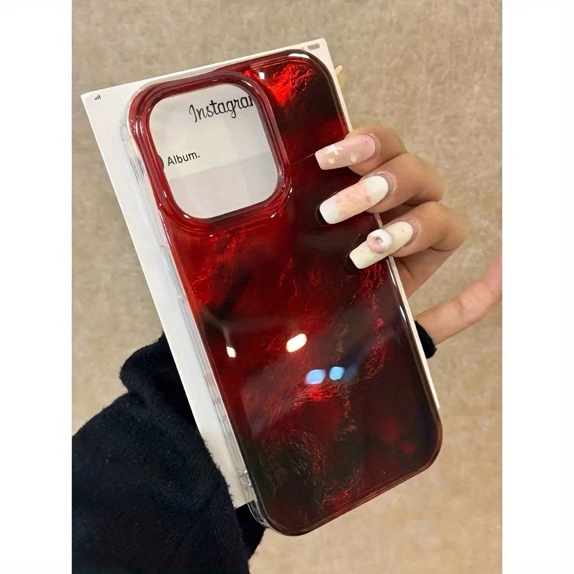 Amber Smudged TPU Phone Case for iPhone Models 12 to 16 Pro Max