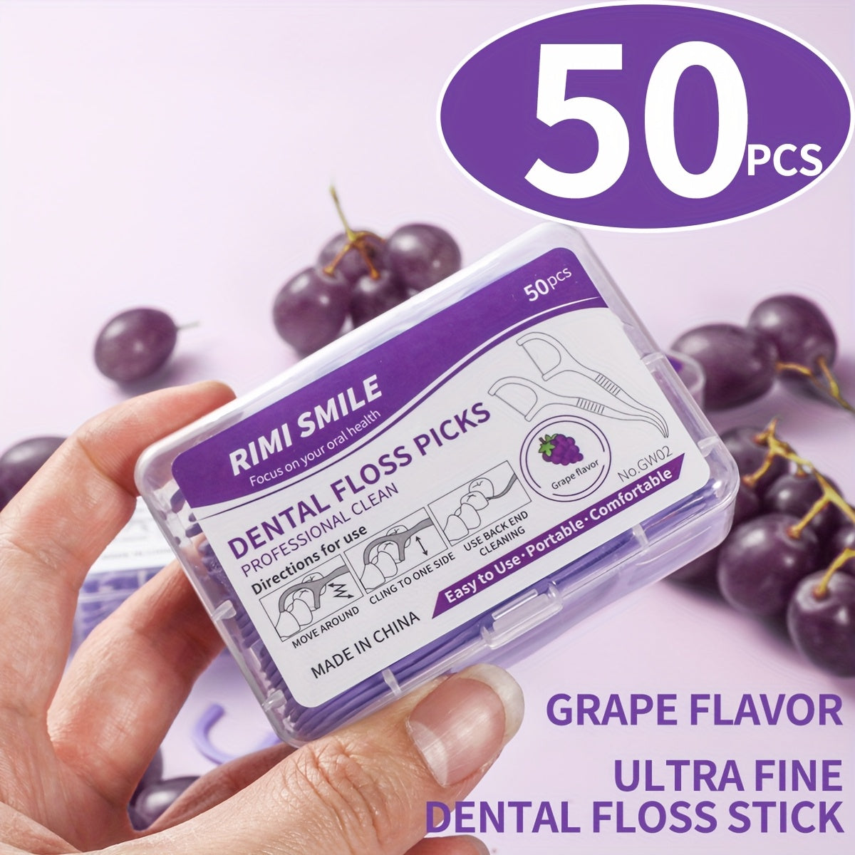 Dental Floss Sticks 600/300/150/50/30 Disposable High Elasticity Toothpicks