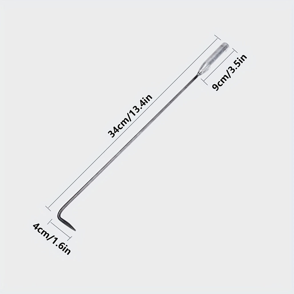 Heavy Duty 3-Piece Metal BBQ Grill Tools Set with Long Handles for Outdoor Cooking