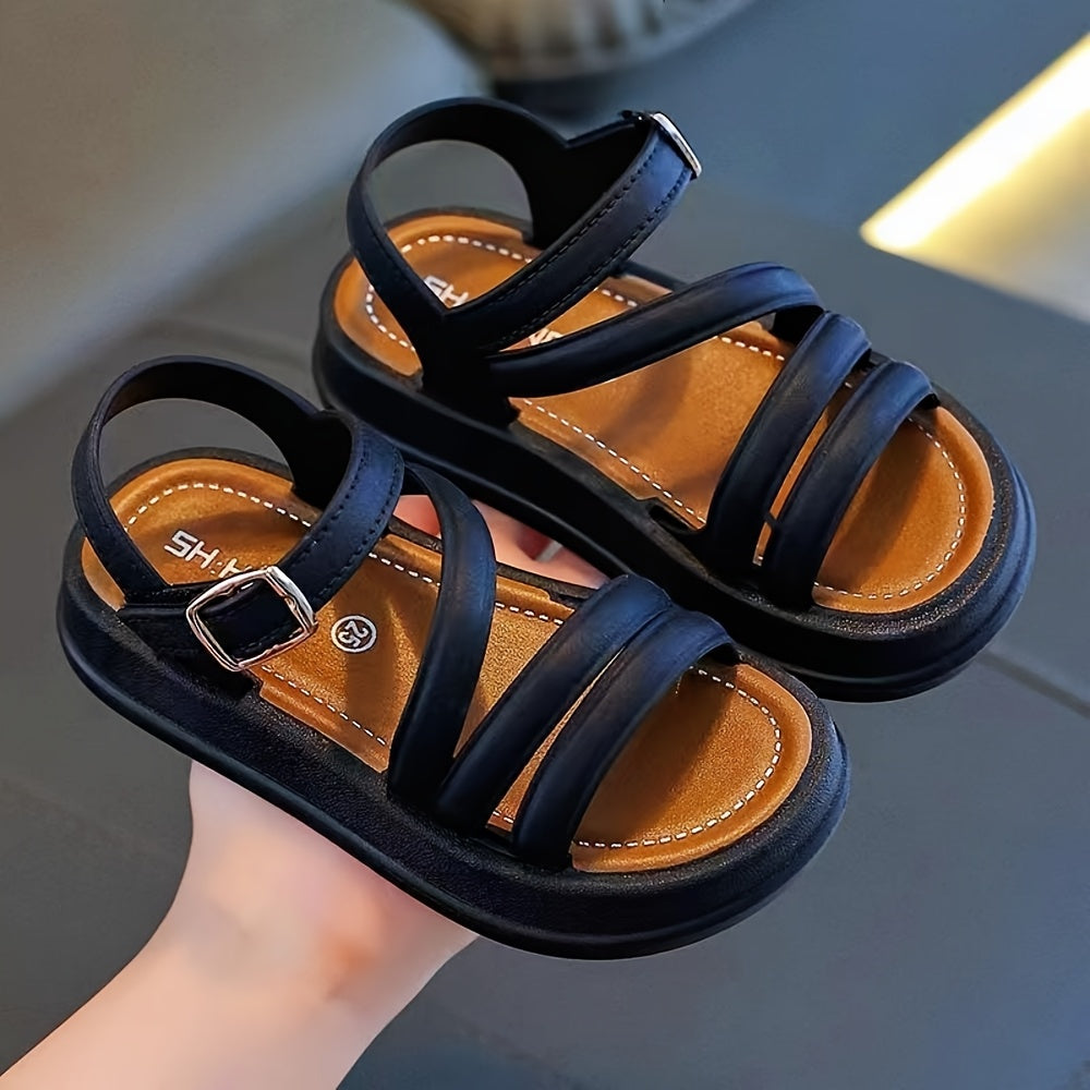 Girls Summer Sandals 2024 Princess Style Lightweight Breathable PVC Toddler Shoes