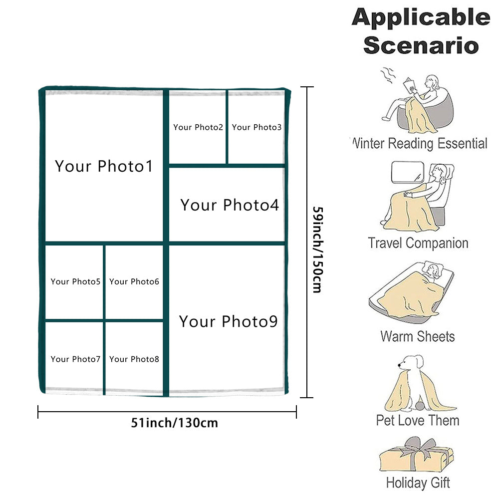Personalized Couple Flannel Throw Blanket Soft Warm Gift for Couch Bed Camping