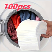Laundry Color Catcher Sheets for Washing Machine, 100 Sheets, Dye Trap